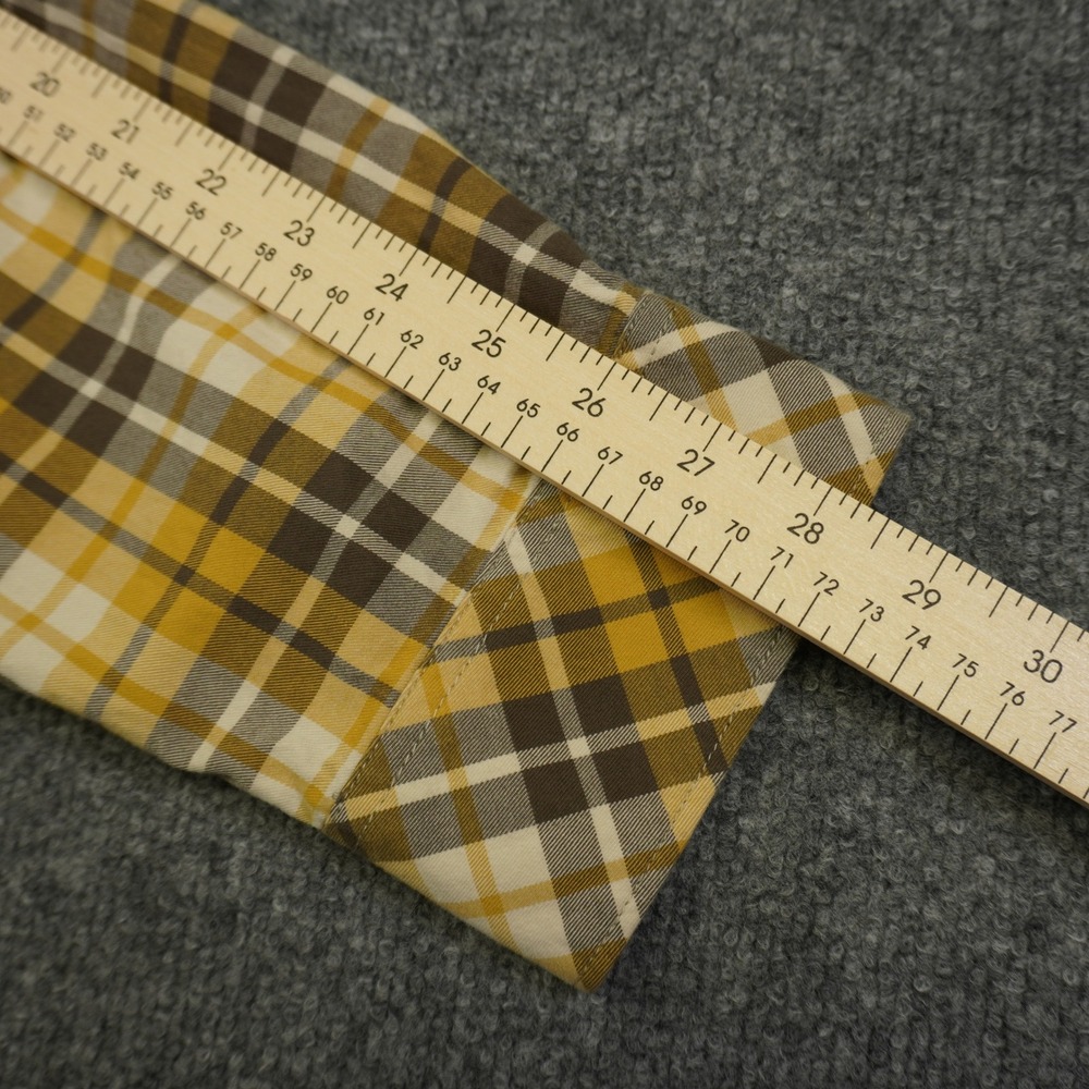 5.11 Tactical Mens Plaid Flannel Snap‎ Front Long Sleeve Shirt Yellow Brown XXL - Picture 5 of 11